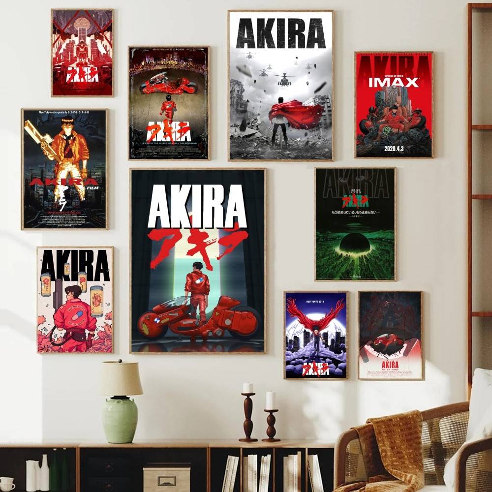 Retro Gaming Wallpaper - Akira Anime Kağıt Poster Retro Cyberpunk