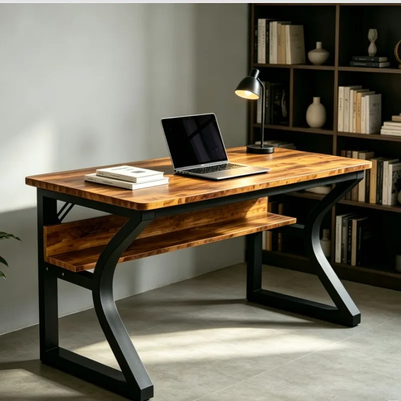 Retro Gaming Desk - Retro Ferforje Bilgisayar Masası Amerikan Tarzı