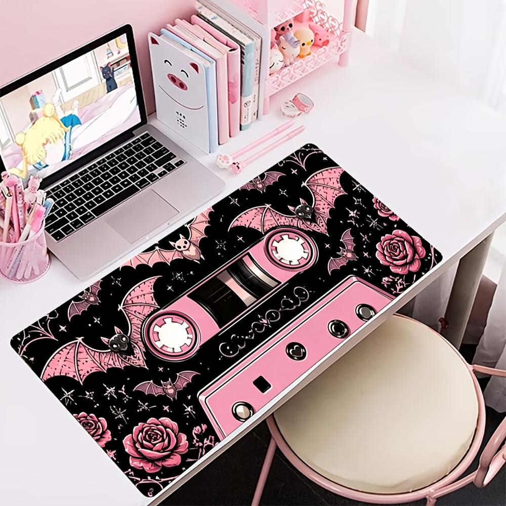 Pembe Retro Kaset Bant Desenli - Retro Gaming Desk incelemesi ve fiyatı