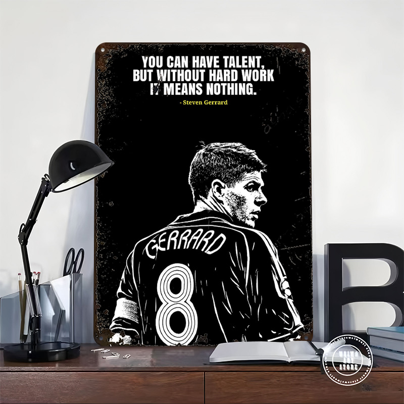 Steven Gerrard Alıntı Metal Po - Retro Gaming Desk incelemesi ve fiyatı