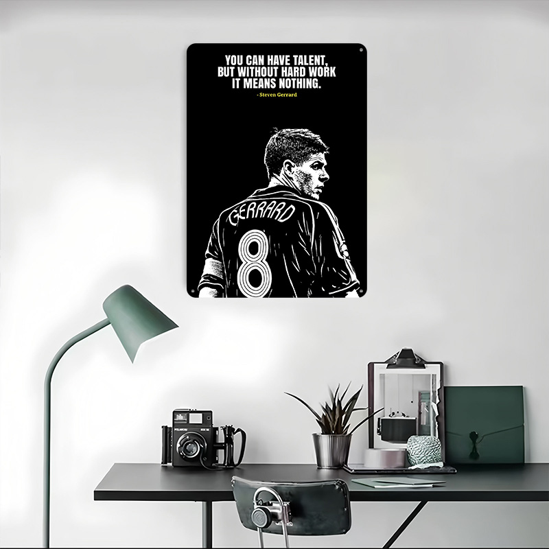 Steven Gerrard Alıntı Metal Po - Retro Gaming Desk incelemesi ve fiyatı