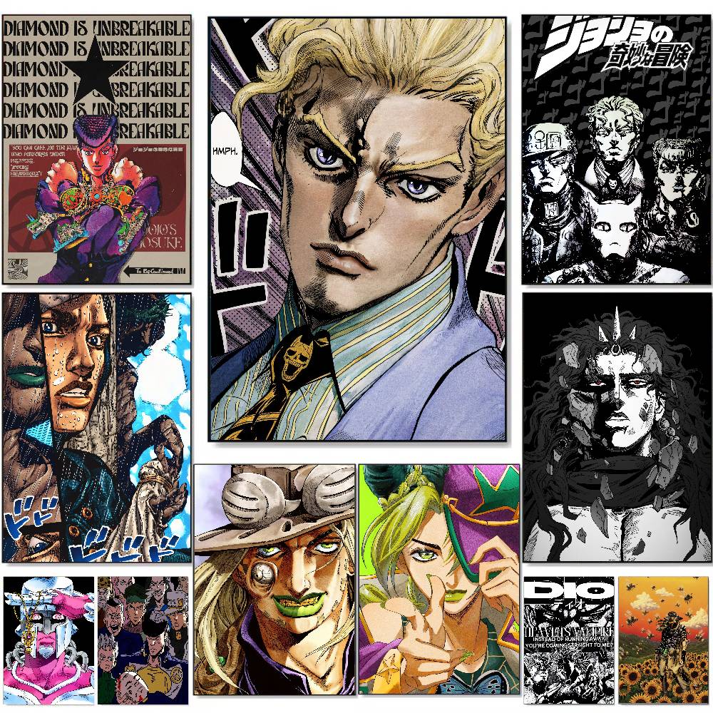 Popüler Manga JoJo B-BizarreS  - Retro Gaming Wallpaper incelemesi ve fiyatı