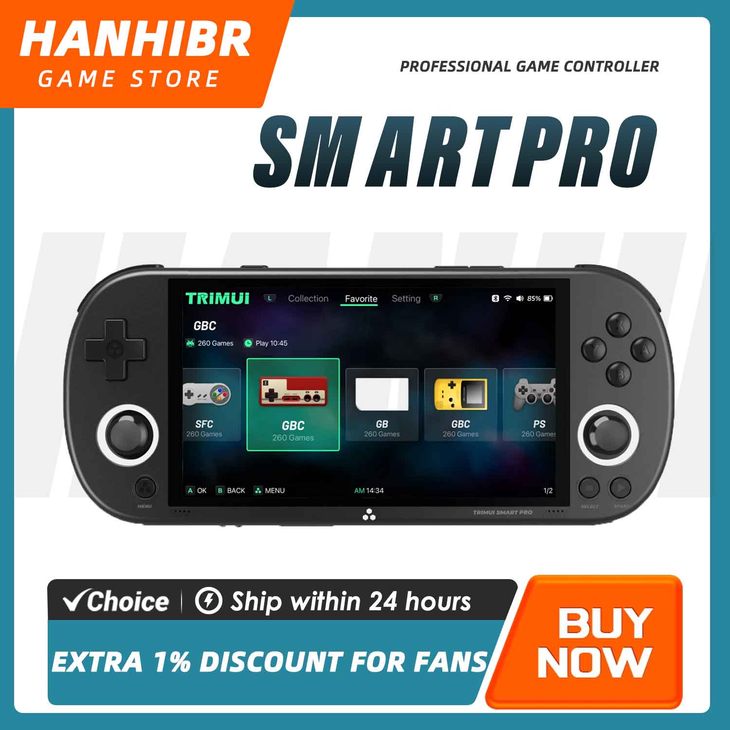 TRIMUI SMART PRO Açık Kaynaklı - Retro Gaming Emulator incelemesi ve fiyatı
