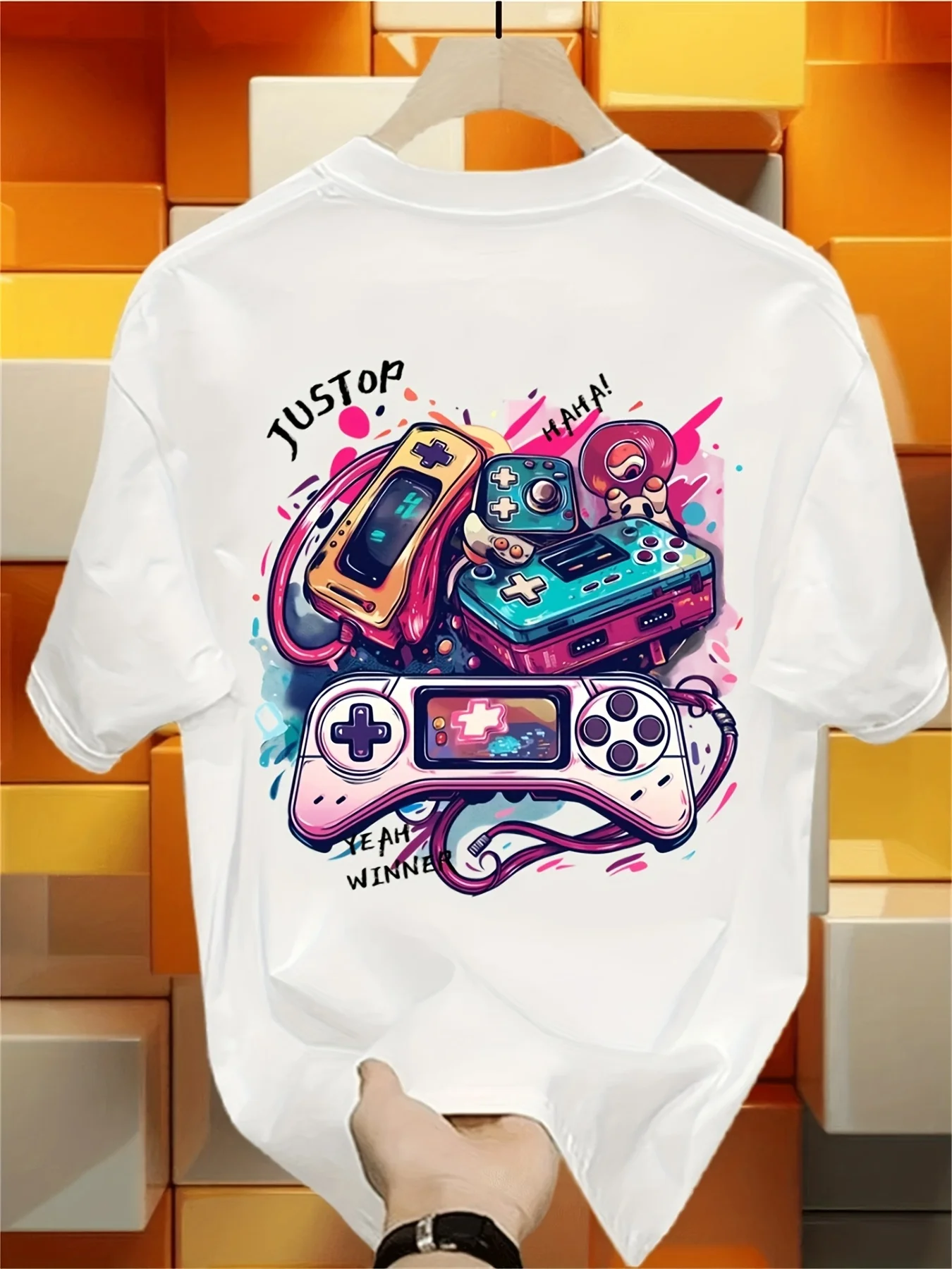 Retro Graffiti Gamepad Sanatı  - Retro Gaming Jersey incelemesi ve fiyatı