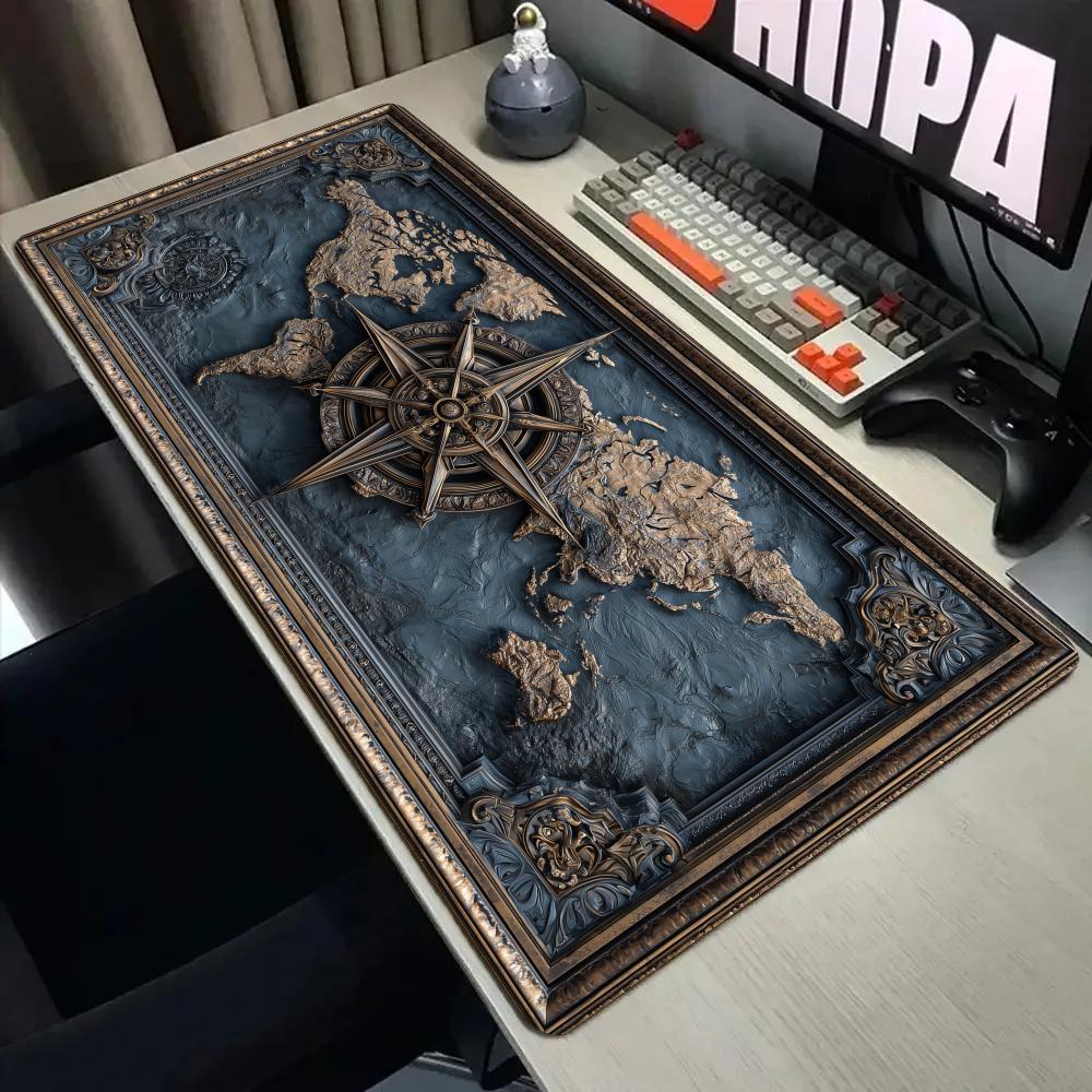 Retro pusula ve harita desenli - Retro Gaming Desk incelemesi ve fiyatı