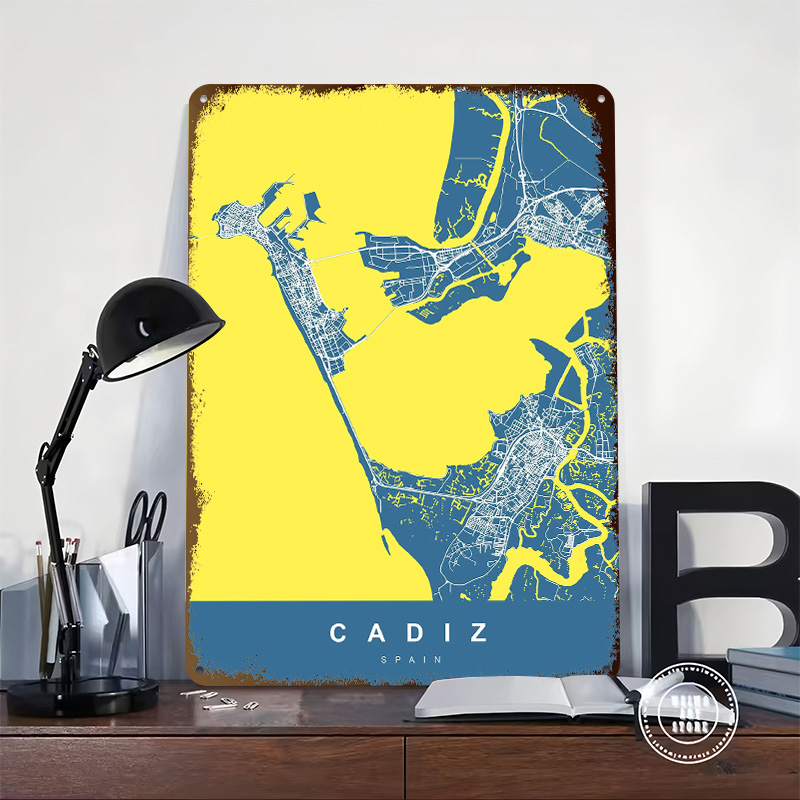 CADIZ İSPANYA Teneke Posterler - Retro Gaming Desk incelemesi ve fiyatı