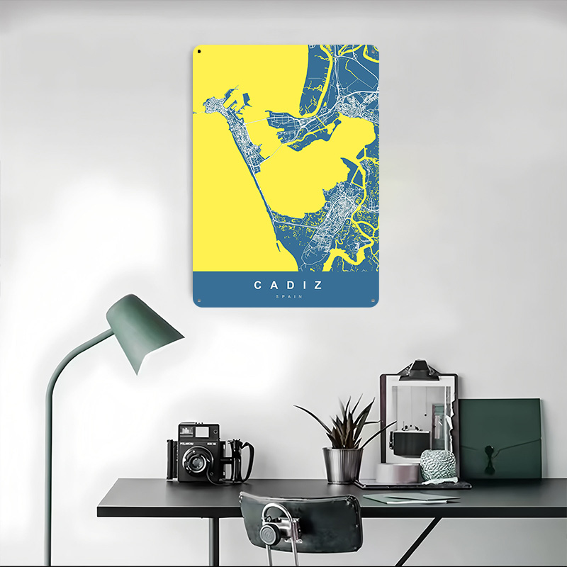 CADIZ İSPANYA Teneke Posterler - Retro Gaming Desk incelemesi ve fiyatı